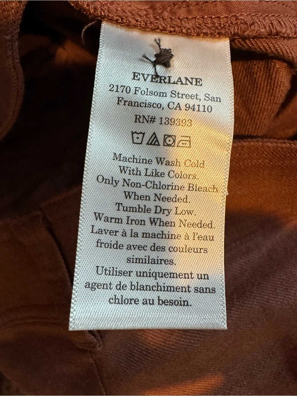 Everlane The Everything Pant in Stretch Linen Cedarwood